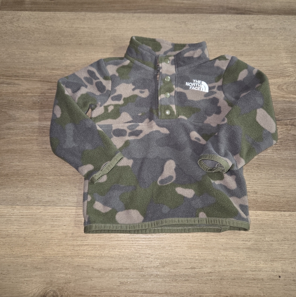 The North Face Kids Green Camo Fleece 6-12 Months